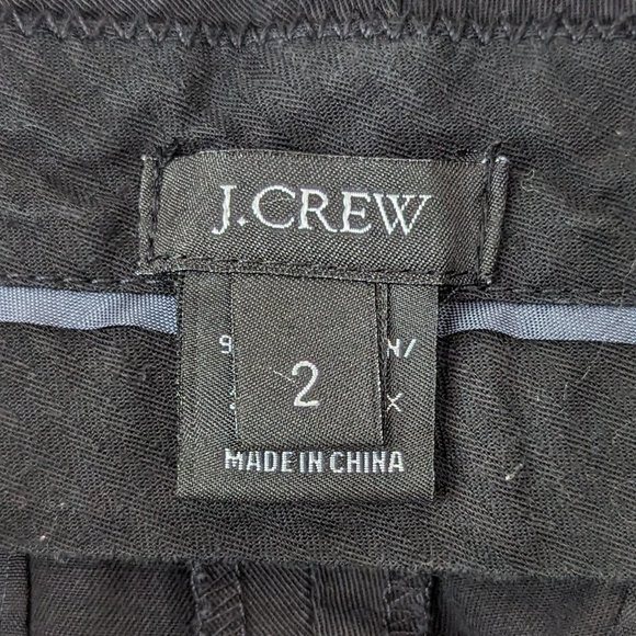 J Crew Black Cafe Capri Pants Size 2 - Picture 6 of 11